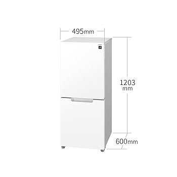 SHARPどっちもドア 冷蔵庫152L SJ-GD15H-B / 2022年製 Amazon.co.jp: シャープ 冷蔵庫 幅49.5cm 152L 両開き(つけかえ
